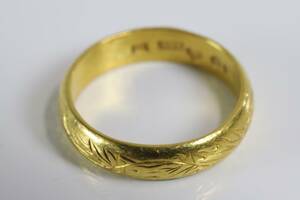 RING, guld, 23 k, 9,1 g, 1965