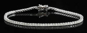 Bracelet in 18k set with brilliant cut diamonds 2.50 ct