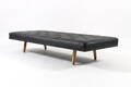 Daybed, sort læder 