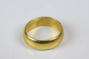 RING, slät, guld, 23 k, 8,2 g