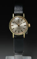 Vintage Omega Genève damearmbåndsur af forgyldt stål, årgang 1969