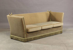 3-pers. sofa, grønt velour