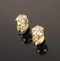 Brillant ørestikker, ca. 0.68 ct