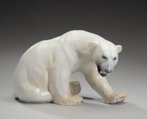  Bing og Grøndahl. Knud Kyhn, Isbjørn, porcelæn