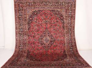 Persisk handknuten matta Mashad, mått 380x295 cm.