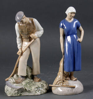 Axel Locher for Bing og Grøndahl. Par porcelænsfigurer 2