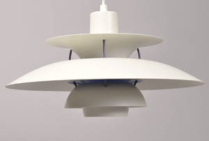 Poul Henningsen 1894-1967 PH-5 pendel, hvidlakeret. 200 W.