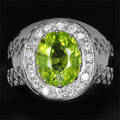 Rosetring med peridot
