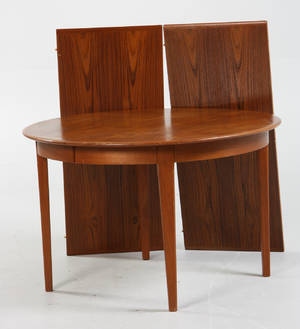 Dansk møbelproducent. Spisebord af teaktræ. 3