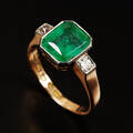 Ring guld med smaragd 