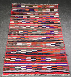Persisk Kermanshah nomade-kelim, 277x135 cm.