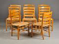 Kaare Klint 1888-1954. Otte kirkestole, model 4133 8