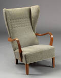 Dansk møbelproducent. Øreklapstol, 1940erne