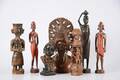 TRÄFIGURER, 7 st, 1900-tal.