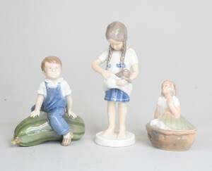 Parti figuriner, Royal Copenhagen samt B  G