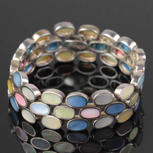 Kranz  Ziegler armlænke af sterling sølv med perlemor