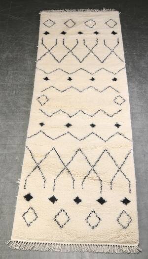 Marokkansk tæppe 304x90 cm.
