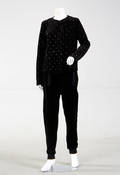 Sonia Rykiel. Sort velour sæt str. ML
