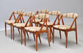 Kai Kristiansen f. 1929. Sæt seks stole i teak. 6