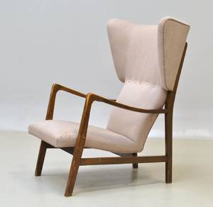 Dansk Møbelproducent. Øresklapstol. 1950erne