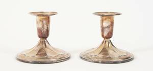 Ljusstakar ett par, silver, 1968