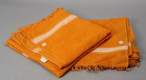 Hermes.Orangefarvede badehåndklæder 2