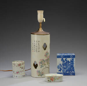 Fire dele kinesisk porcelæn, 1900-tallet 4