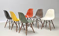 Charles Eames 1907 - 1978. Sæt på seks skalstole, multicolor, model DSW 6