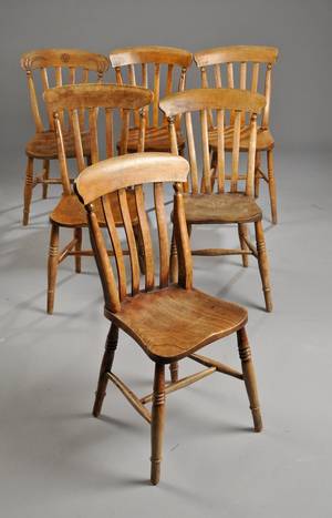 Seks engelske pubstole 6