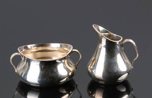 Cohr. Sukkerskål samt flødekande 2 