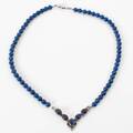 HALSBAND Silver och lapis