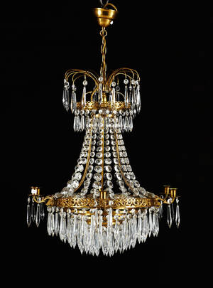 Ljuskrona med prismor