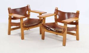 Børge Mogensen. Par lænestole Den spanske stol, model 2226 2