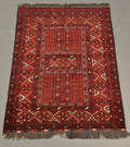 Afghansk tæppe, 235 x 161 cm. 1900-tallet