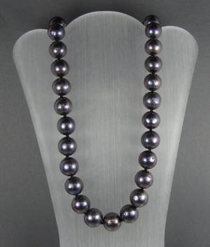 Tahitizuchtperlcollier ca. 10,6 - 12,5 mm