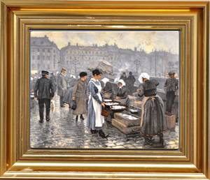 Paul Fischer 1860-1934. BG porcelænsbillede