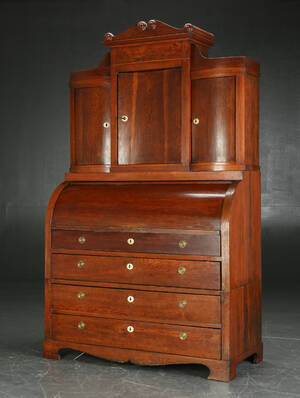 Senempire chatol af egetræ, ca. 1840