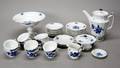Kgl. Porcelæn. Blå blomst, kaffestel 33
