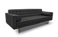 Nordikon seed 3-pers. sofa. Betrukket med antracit italiensk uldstof.