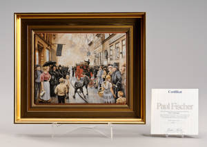 Paul Fischer 1860-1934. BG porcelænsbillede