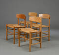 Børge Mogensen. Sæt på fire shakerstole af egetræ, model J39. 4 