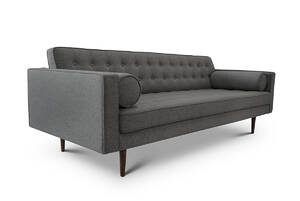 Nordikon seed 3-pers. sofa. Betrukket med lysegrå italiensk uldstof.