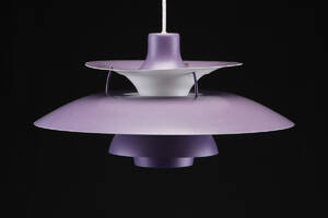 Poul Henningsen. PH5 pendel, lilla