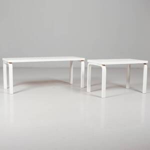 BÄNKAR 2 st, trä, 2000-tal