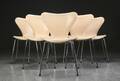 Arne Jacobsen. Seks Syveren stole, model 3107 6 Denne vare er sat til omsalg under nyt varenummer 4963888