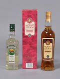 1 fl. Mount Gilboa Triple Destilled Pot Still Rum Barbados samt Zubrowka Bison Grass Vodka 2