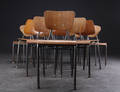 Dansk møbelproducent. Stabelstole, teak 12