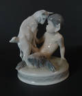 Royal Copenhagen, Faun med get