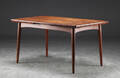 Spisebord, palisander med hollandsk udtræk, 1960erne