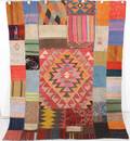 Persisk Patchwork Kelim mått 203 x 157 cm